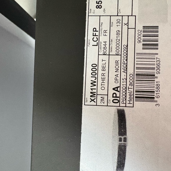 Balmain Noir Belt with Silver Accents - Picture 3 of 7